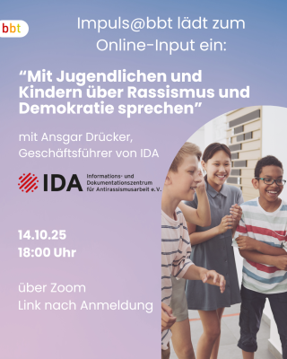 MIT JUGENDLICHEN UND KINDERN ÜBER RASSISMUS UND DEMOKRATIE SPRECHEN