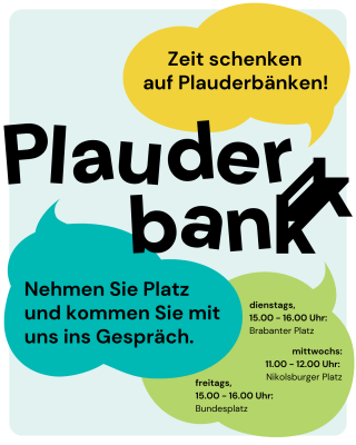 Plauderbank am Nikolsburger Platz