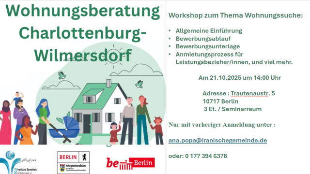 WORKSHOP ZUM THEMA "WOHNUNGSSUCHE"