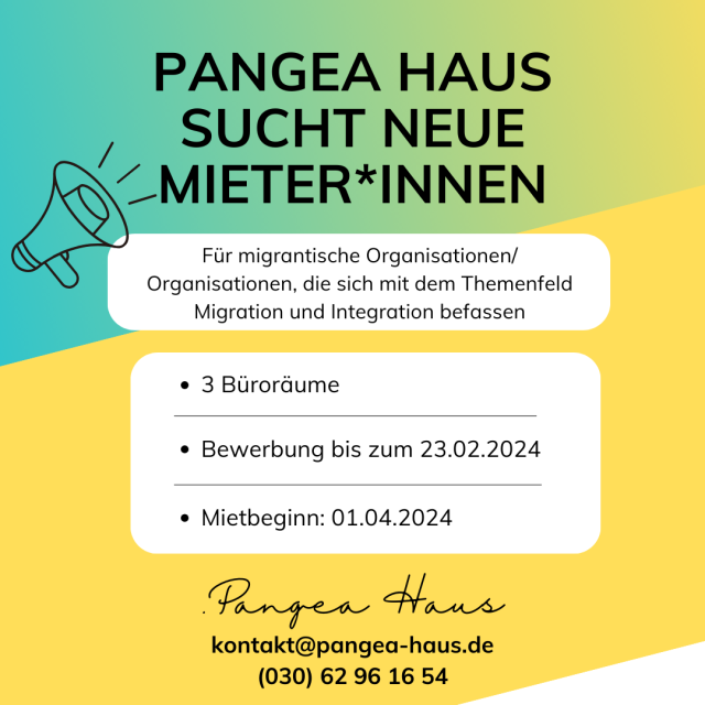 Das Pangea-Haus in Wilmersdorf sucht neue Mieter*innen!